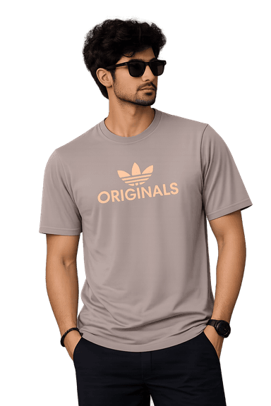 Men's Oversized Graphic Printed Round Neck Half Sleeve Casual Cotton Blend T-Shirt