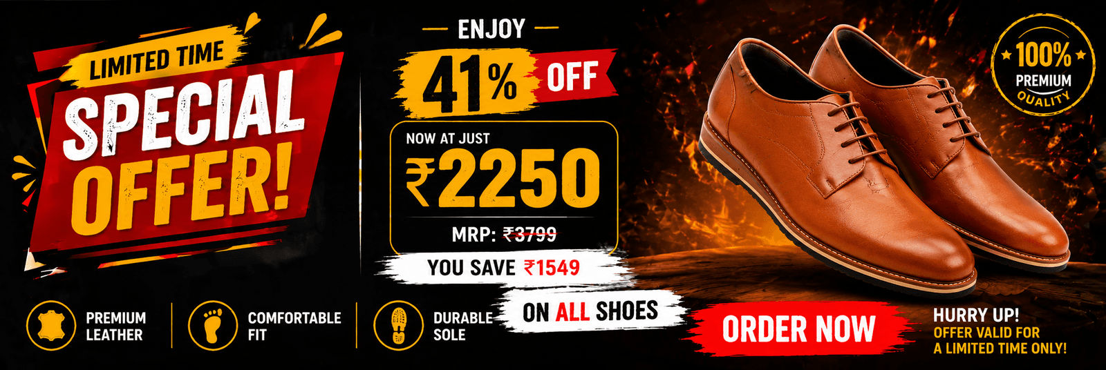 YAN LACE UP SHOES